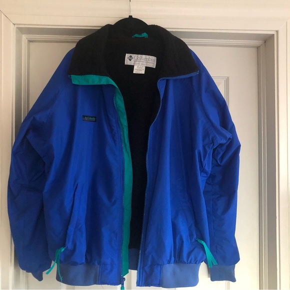 Handsome, royal blue large men’s Columbia jacket with black fleece lining. - Picture 2 of 10